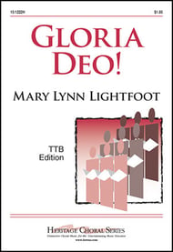 Gloria Deo TTB choral sheet music cover Thumbnail